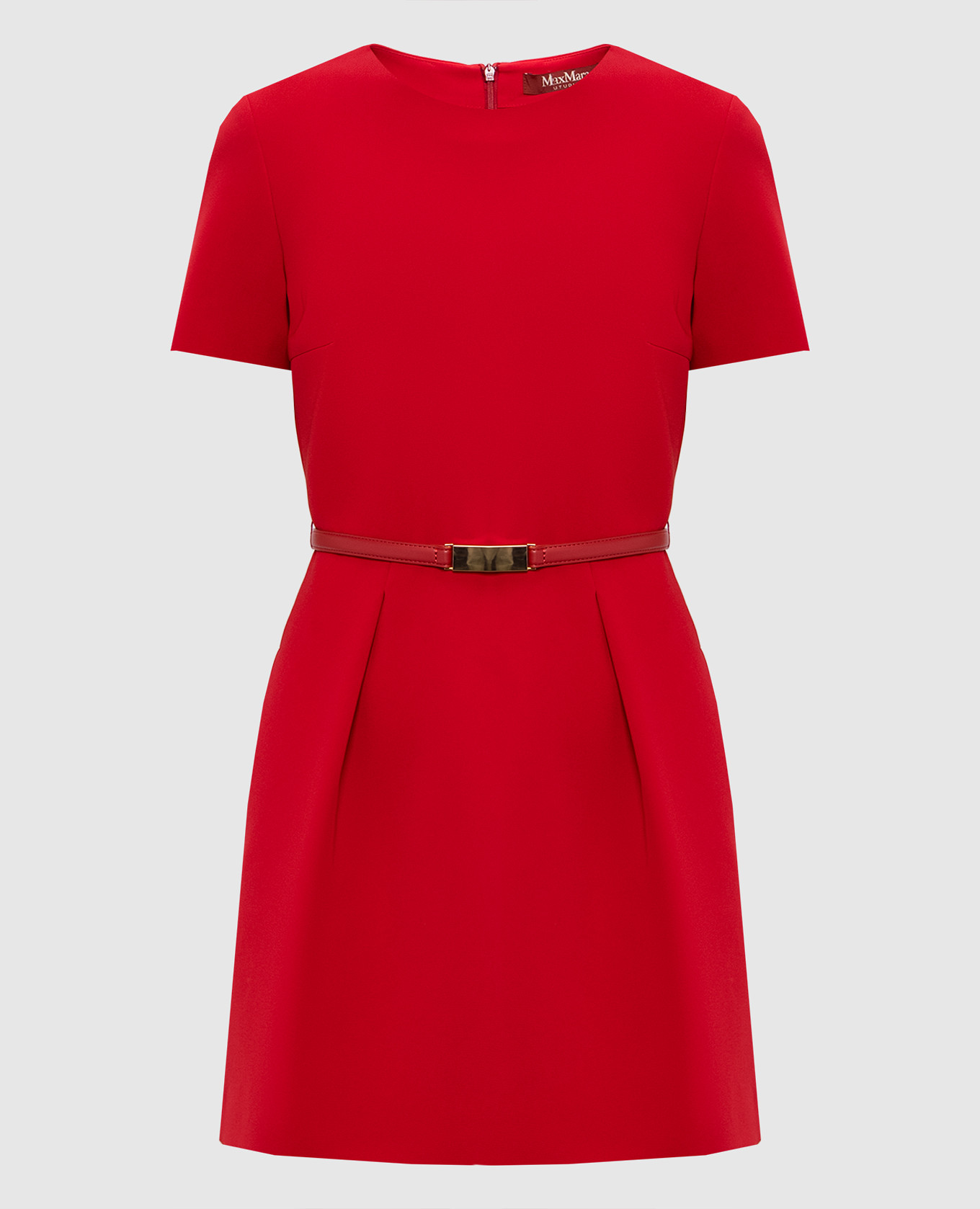 Red mini dress KEFALOS with belt Max Mara