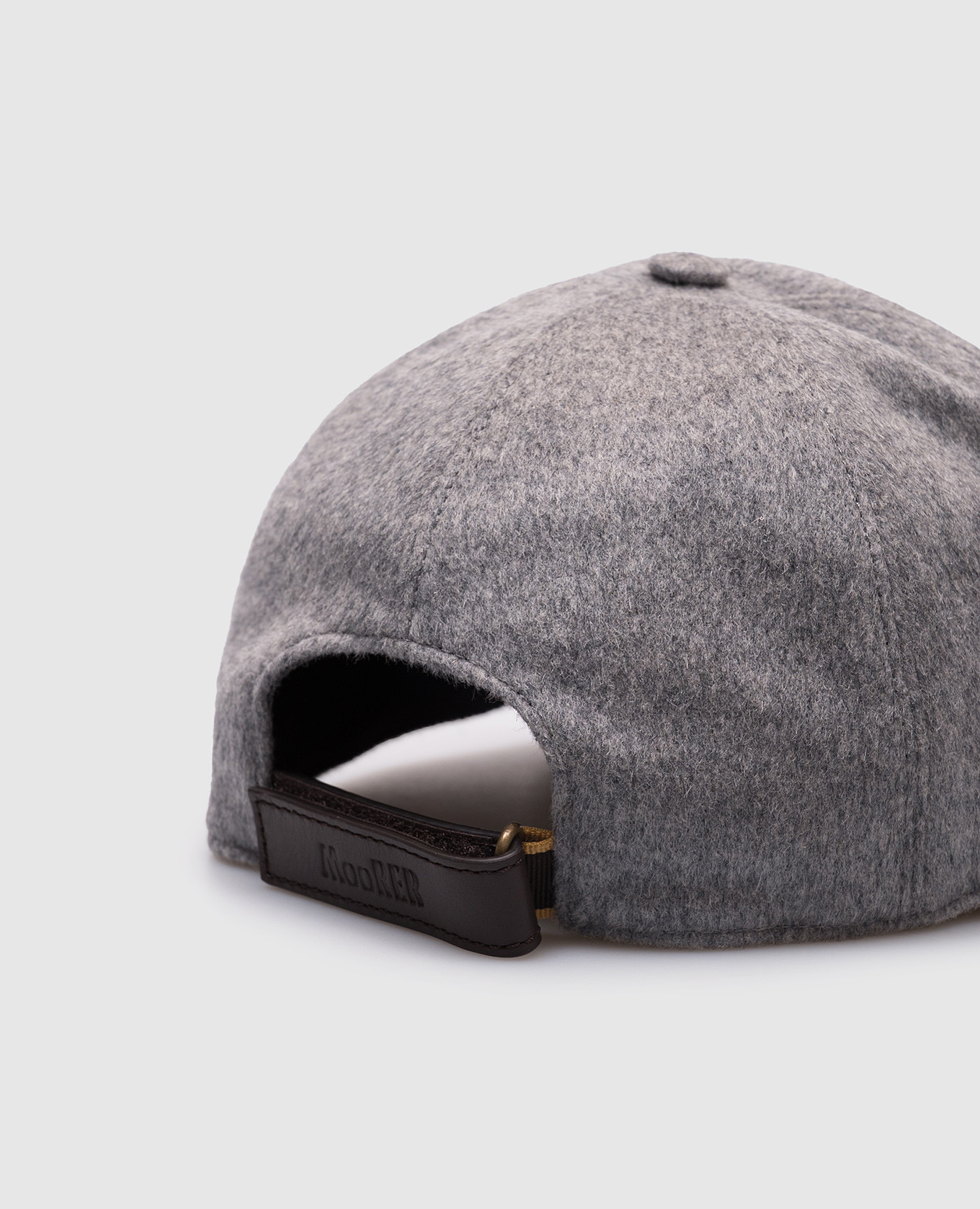 

ROBINSON gray wool and cashmere cap with logo MooRER, Grey