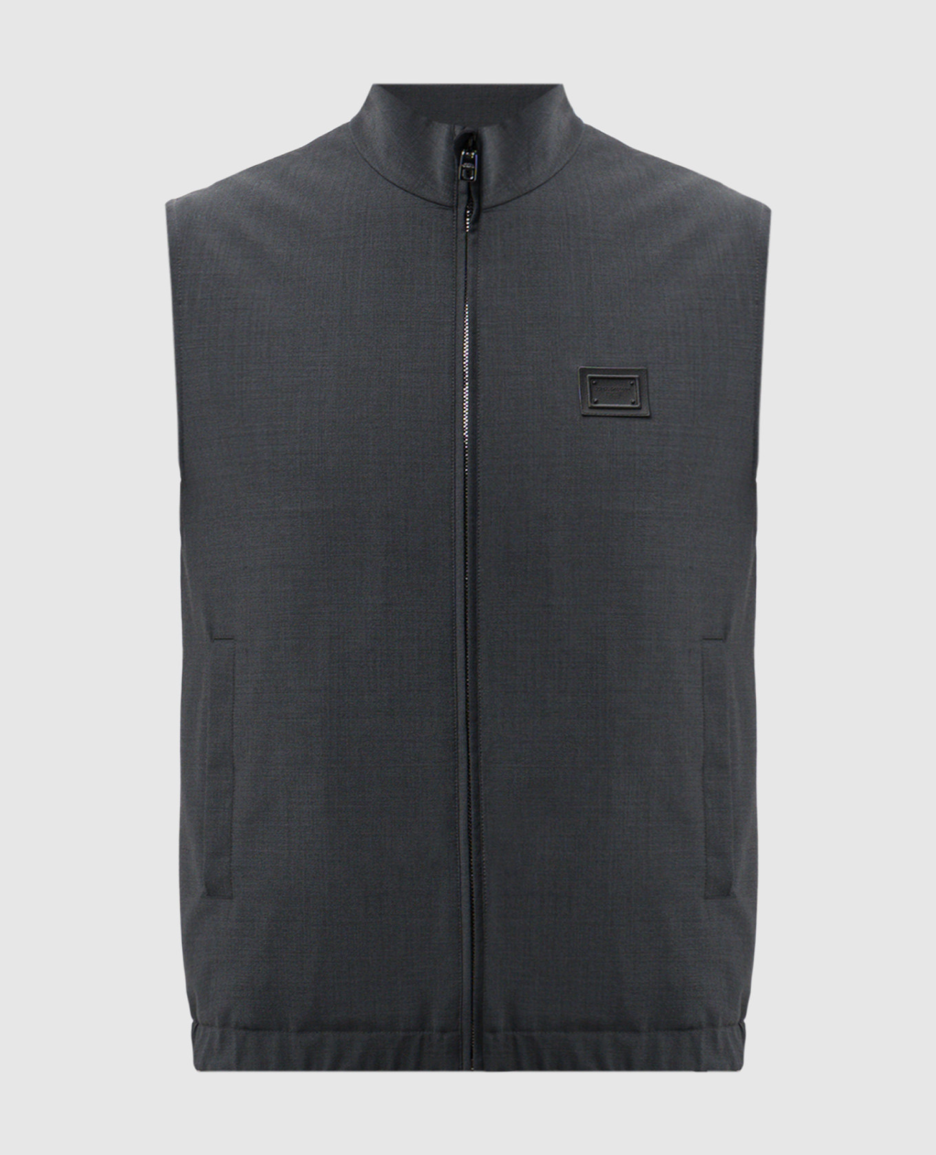 

Grey wool vest with logo Dolce&Gabbana