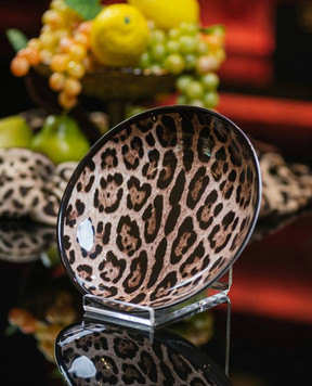 Dolce&Gabbana A set of porcelain plates for first courses in an animalistic print TC0S05TCA71