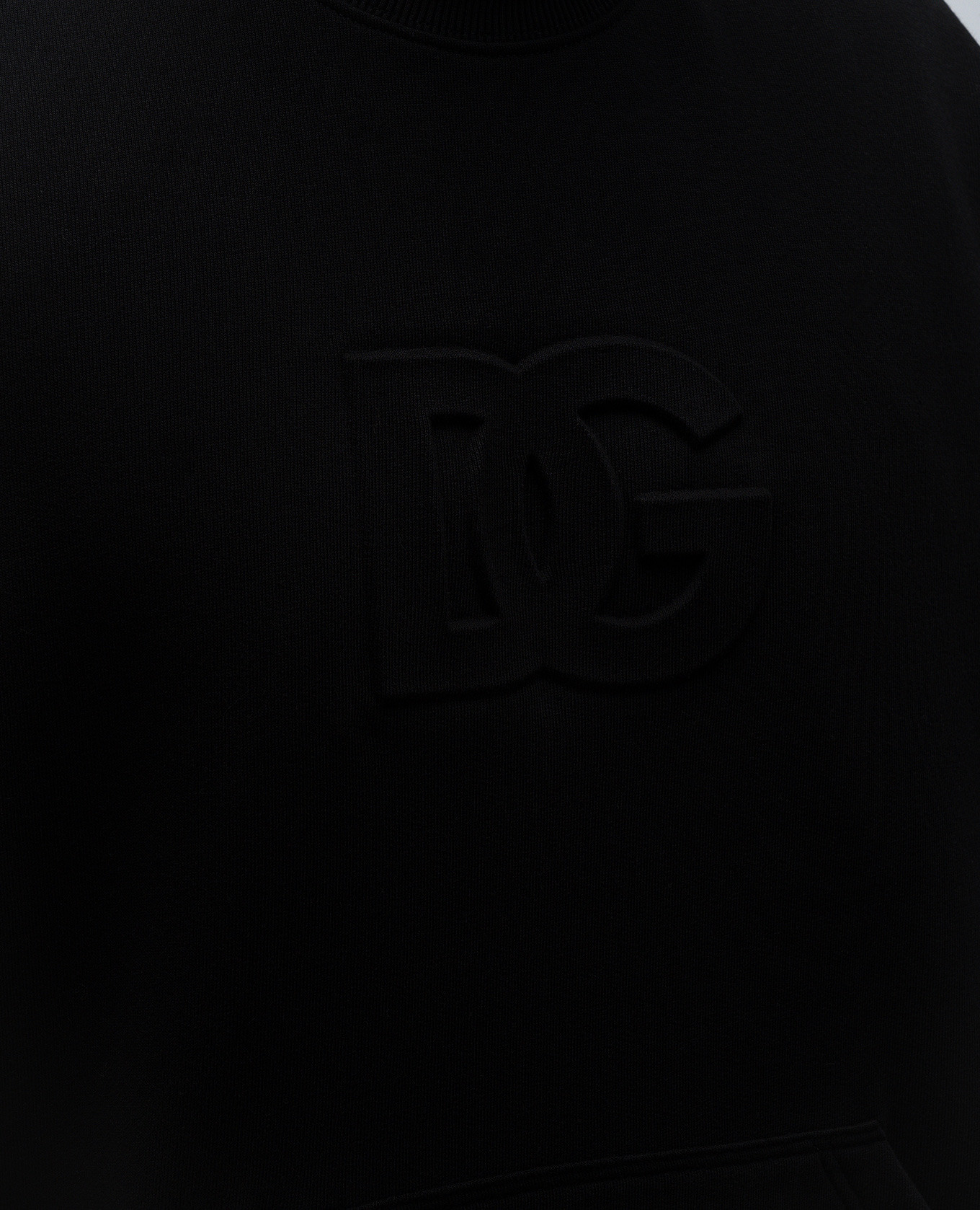

Black sweatshirt with textured logo monogram Dolce&Gabbana