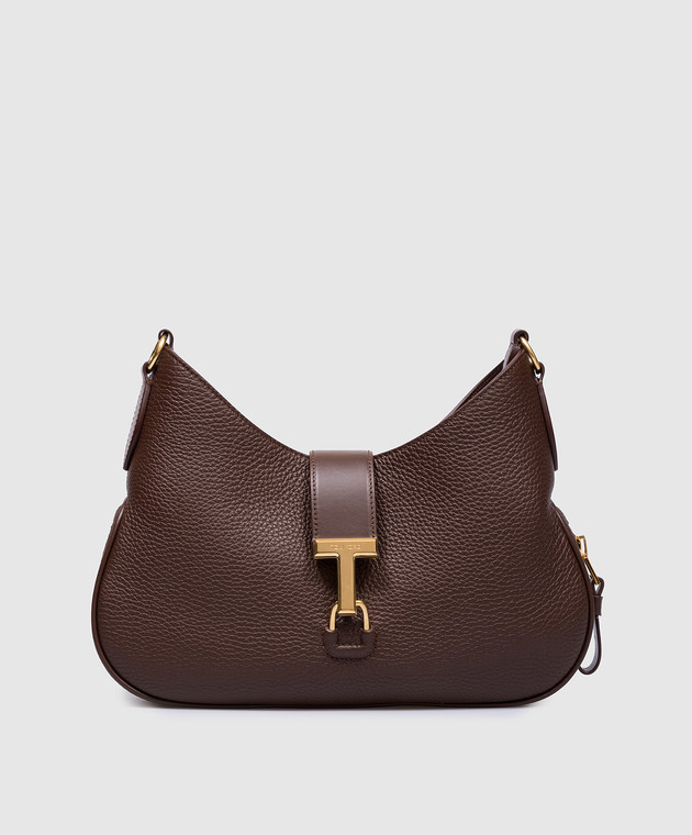 Tom Ford - Brown leather hobo bag MONARCH L1760LCL387X
