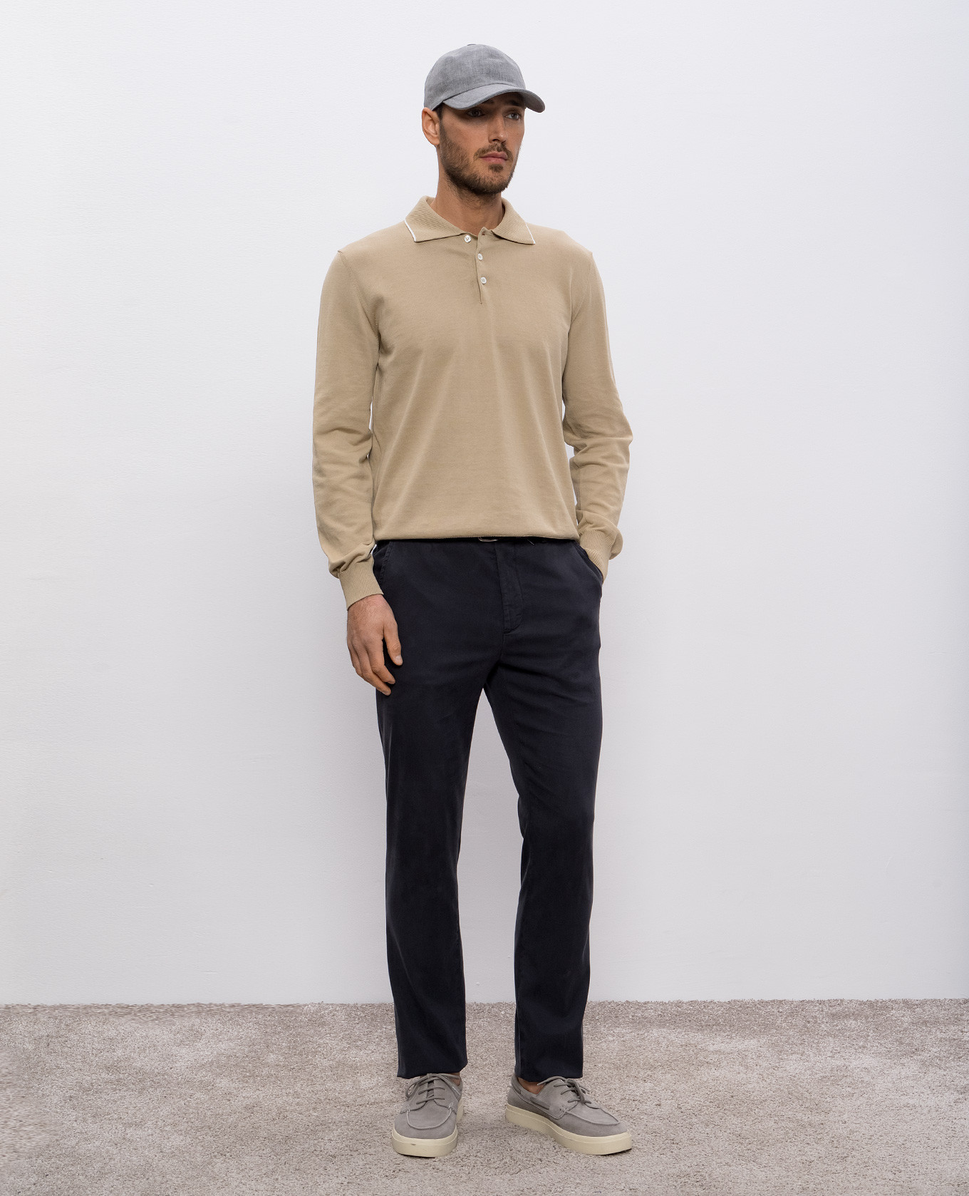 

Beige polo Canali