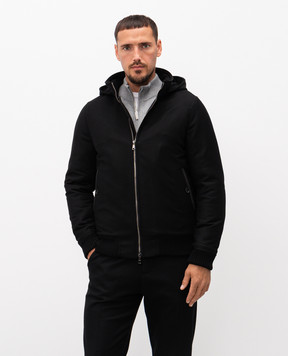 Cashmere&Whiskey Black wool and cashmere jacket 7400855211
