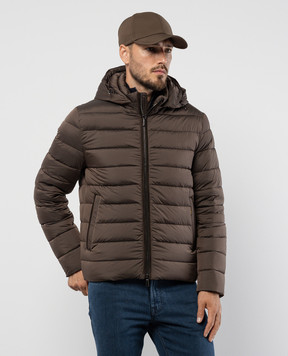 MooRER EURICO brown quilted down jacket EURICOS3C
