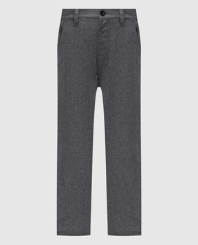 Sofie D`Hoore Gray wool Pan pants PANWOLF