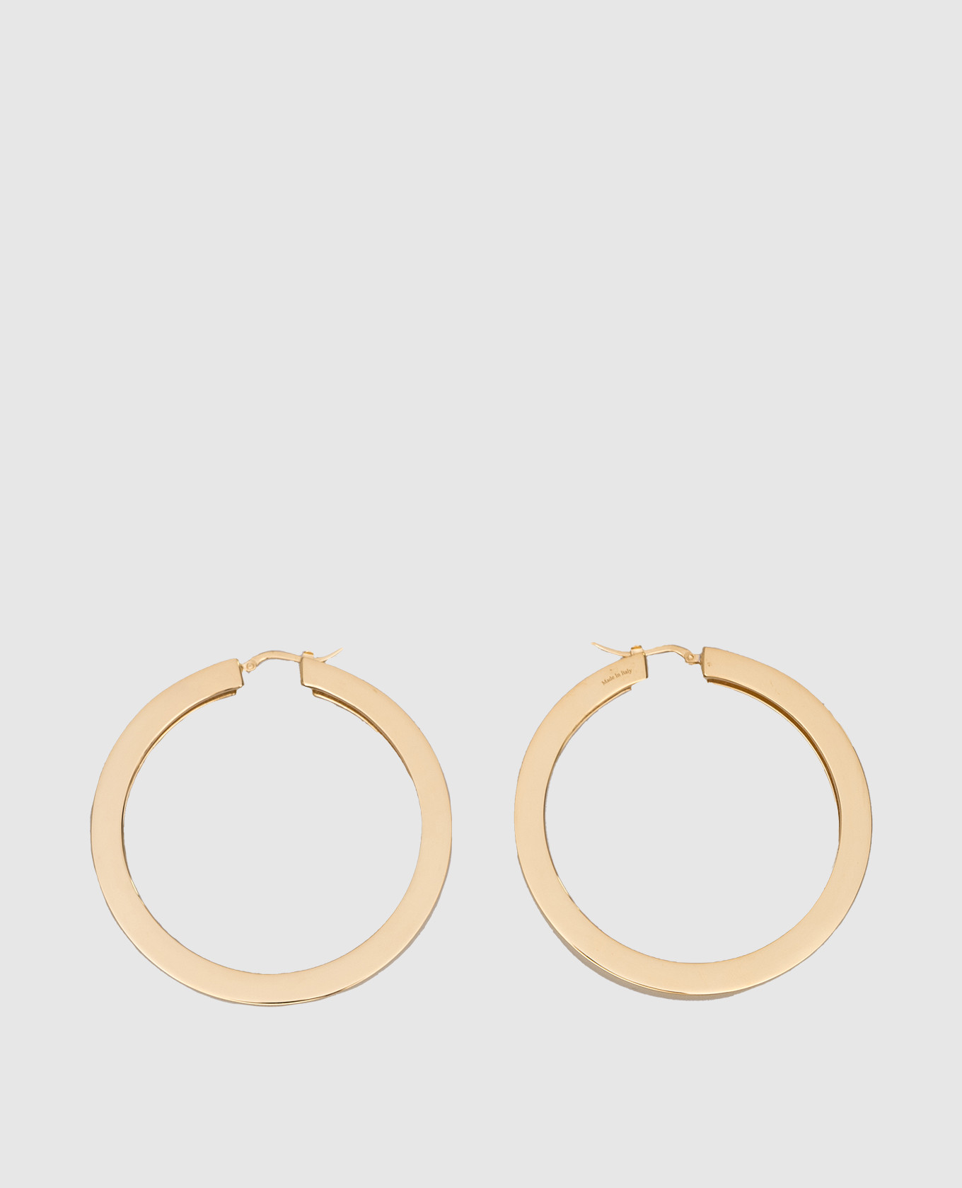 

Gold Congo earrings with logo engraving Off-White, Golden