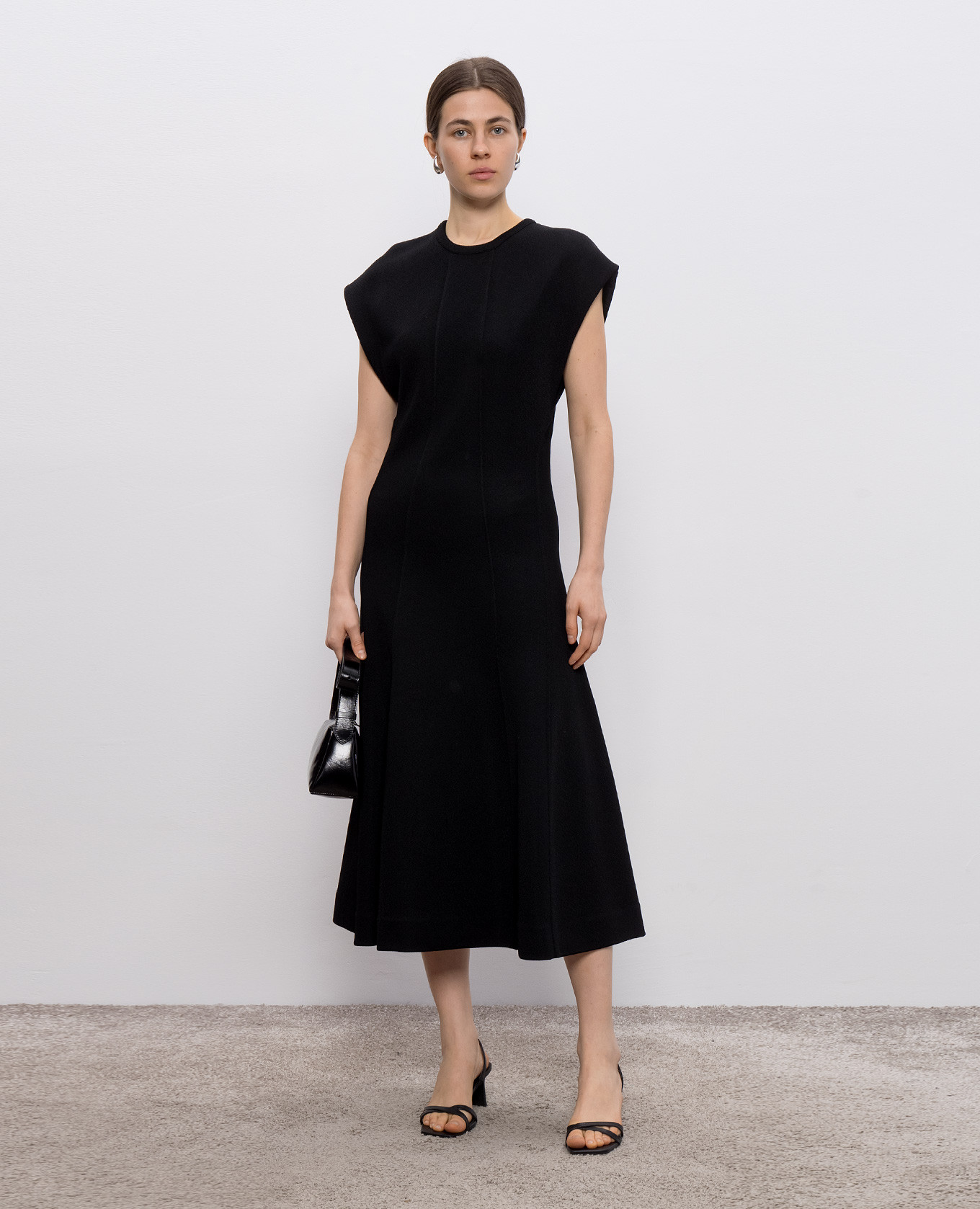 Black midi dress Jil Sander 2