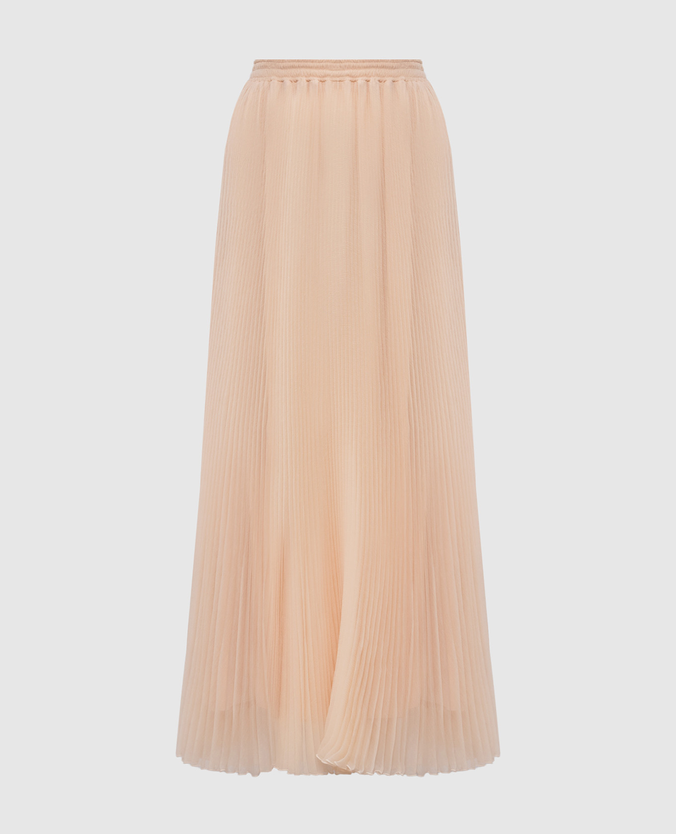 

Beige pleated skirt with silk Ermanno Scervino