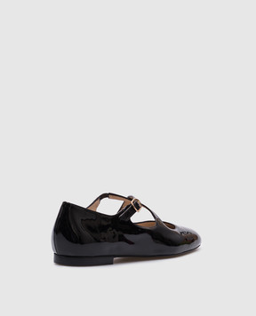 Stuart Weitzman Black patent leather ballet flats CLEM SK070