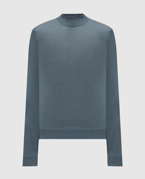 Tom Ford Blue jumper made of cashmere and silk KML002YMK005S23