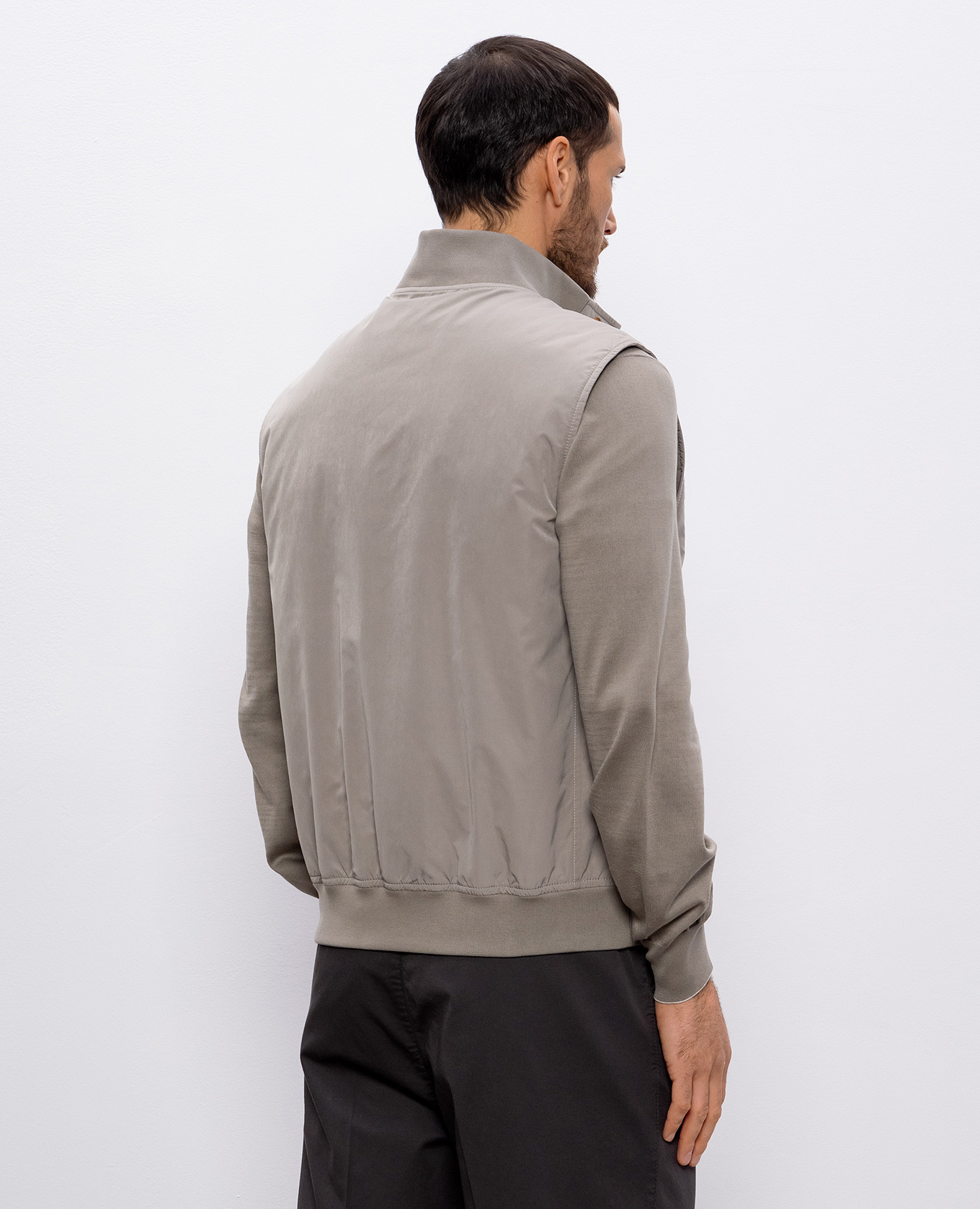 

Khaki vest Brunello Cucinelli