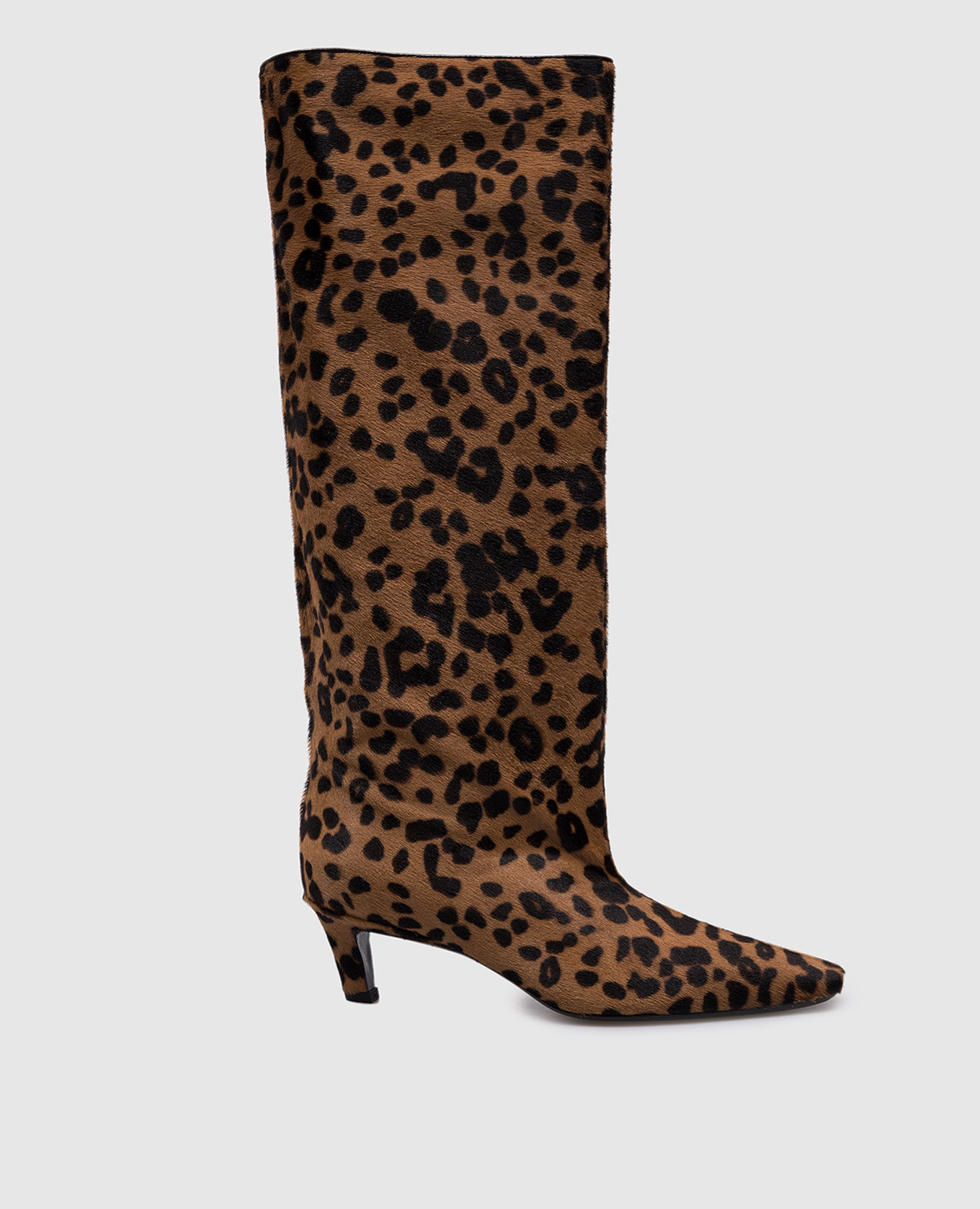 

Brown animal print leather boots Toteme, Коричневый