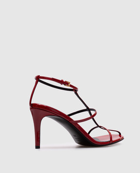 Khaite Red leather Cage sandals F3083938