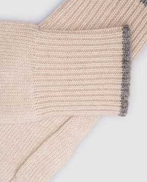 Brunello Cucinelli Beige cashmere gloves M2293118