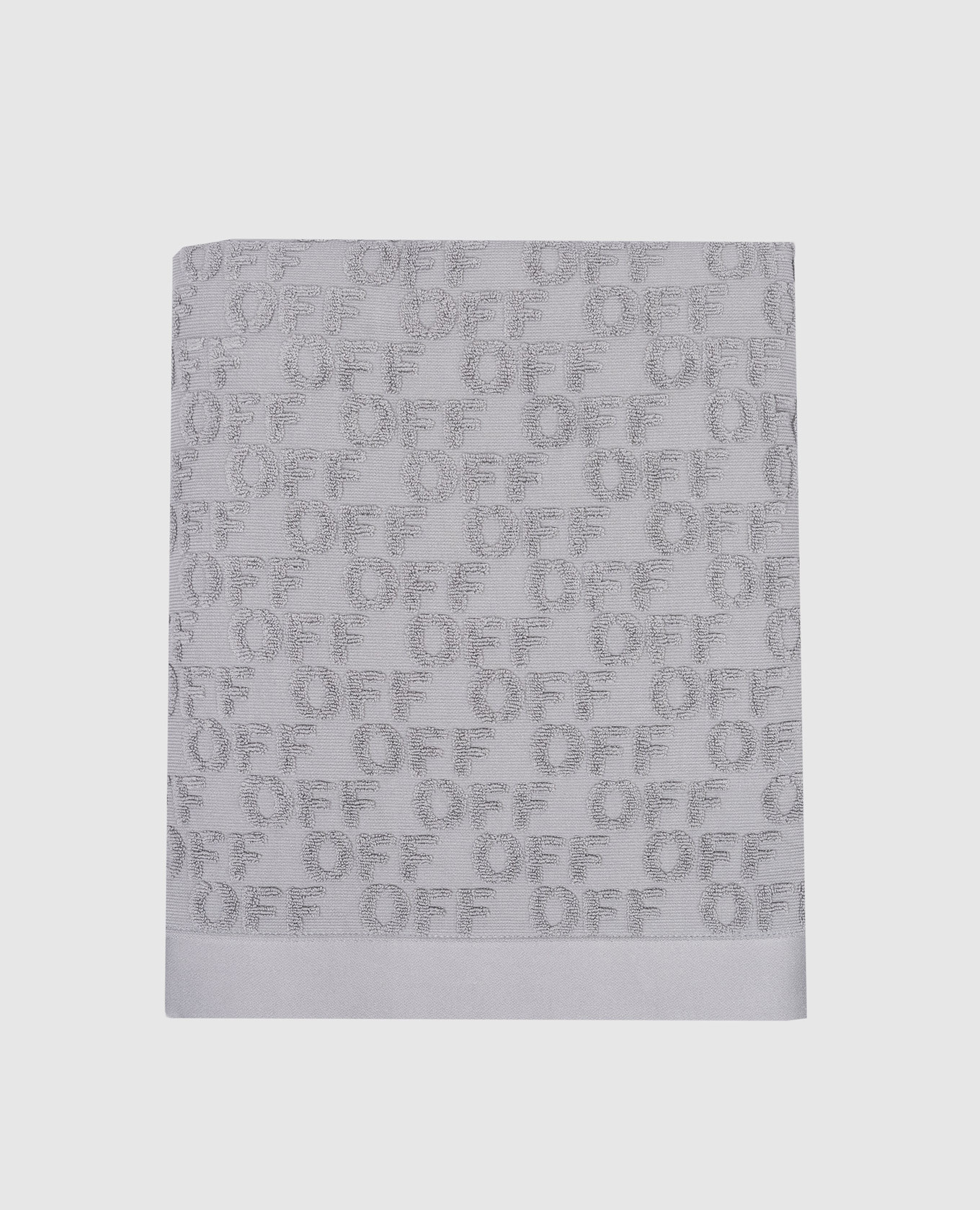 

Green towel in logo pattern Off-White