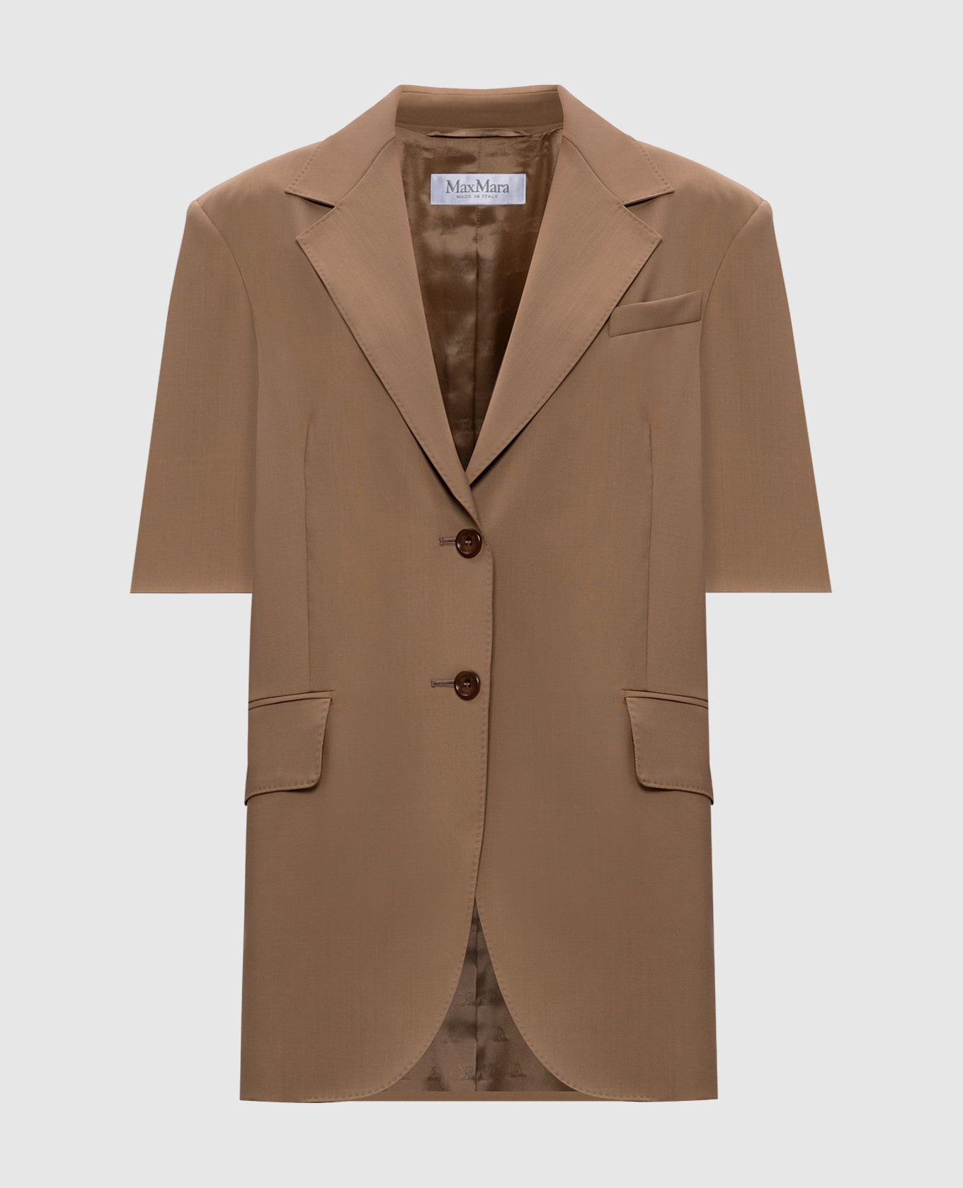 

Ottuso brown short sleeve jacket Max Mara