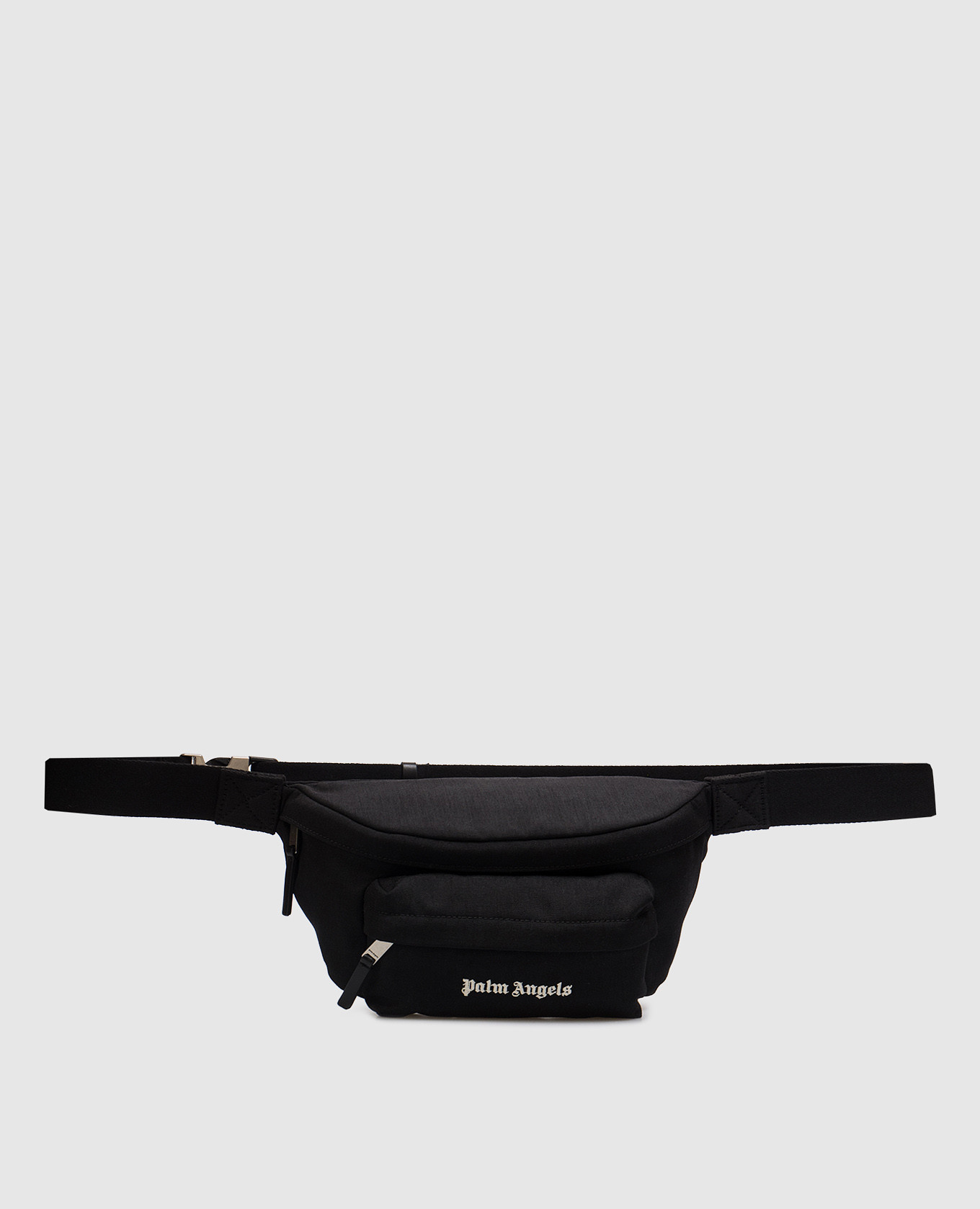 

Black belt bag with logo embroidery Palm Angels