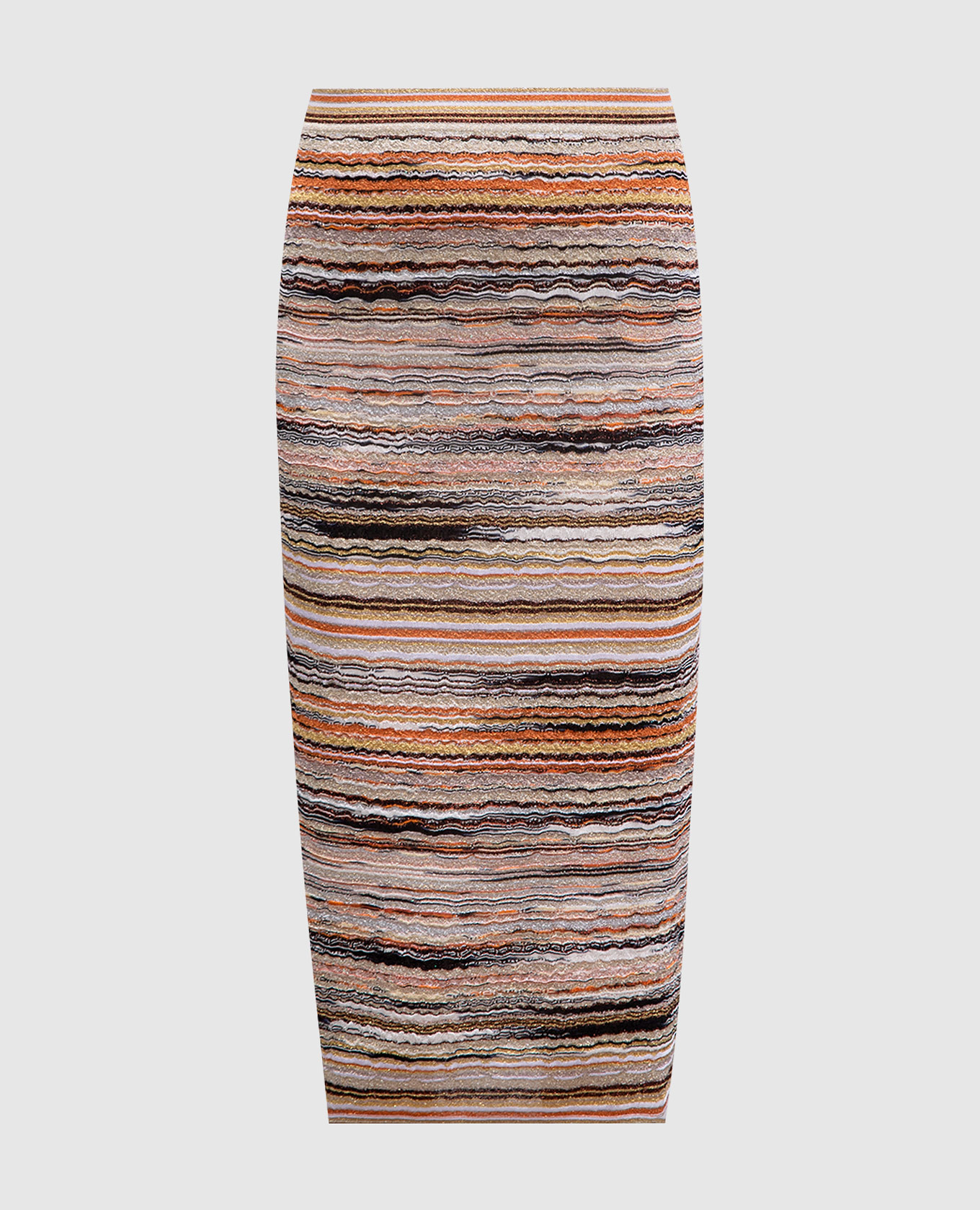 

Beige striped skirt with lurex Missoni, White