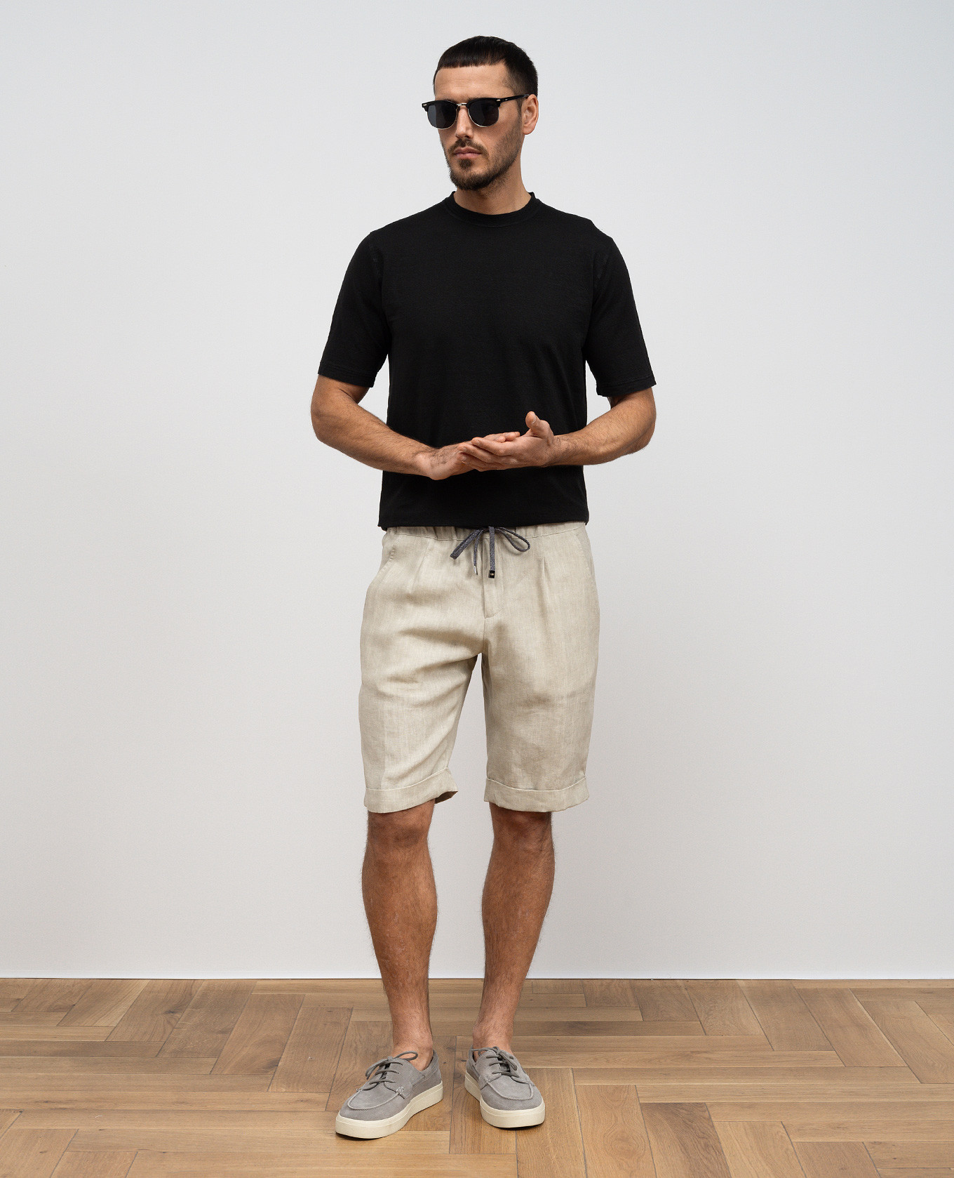 

Black linen T-shirt Cashmere&Whiskey