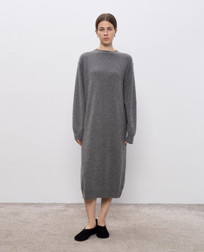 Sofie D`Hoore MARTIN gray cashmere midi dress MARTINYCASH