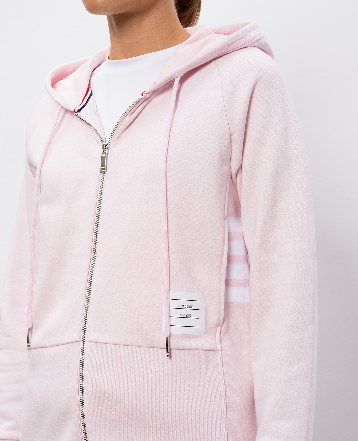 Pink sports jacket with logo Thom Browne 5