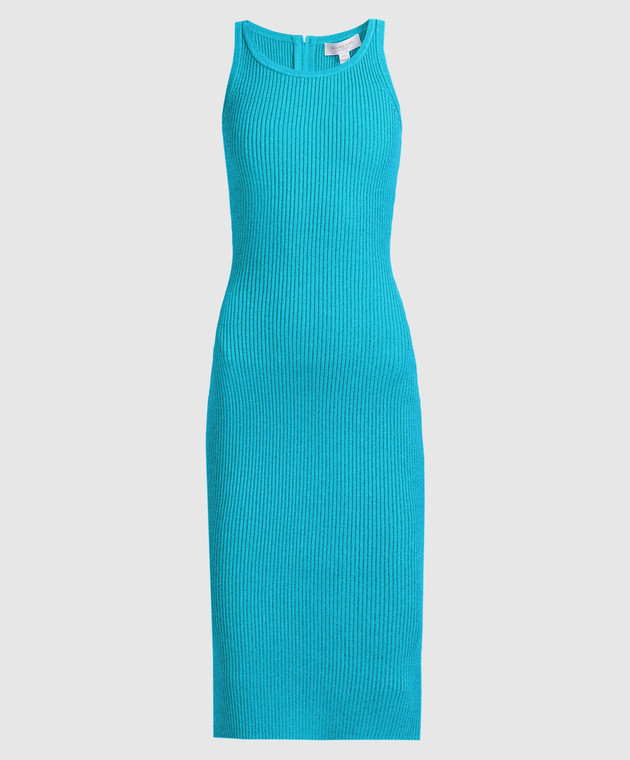 michael kors dresses blue V-neck Mermaid Lace Floor-length Long Sleeve Sequined Prom Dress main image 0