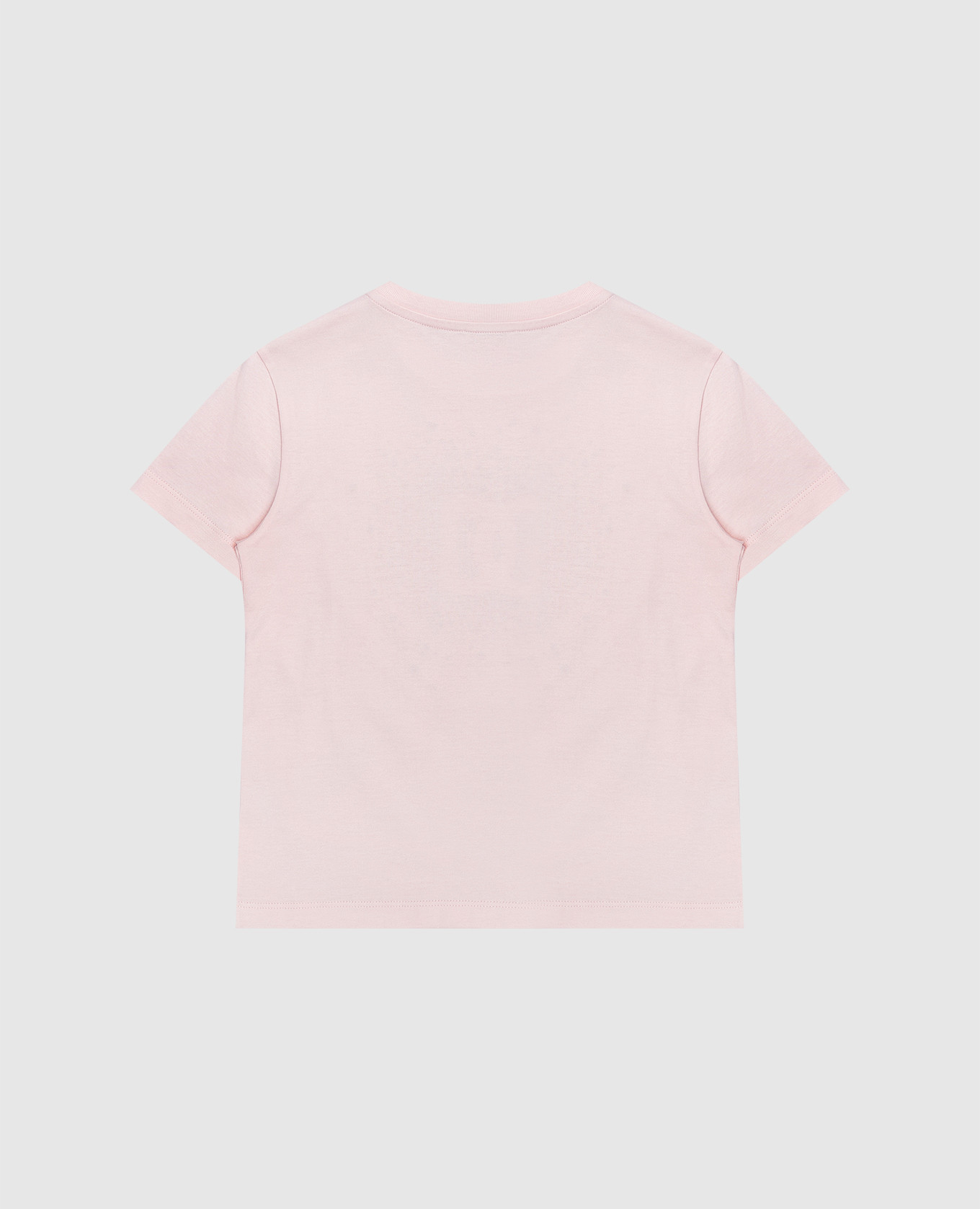 Children's pink t-shirt with crystals Dolce&Gabbana 2