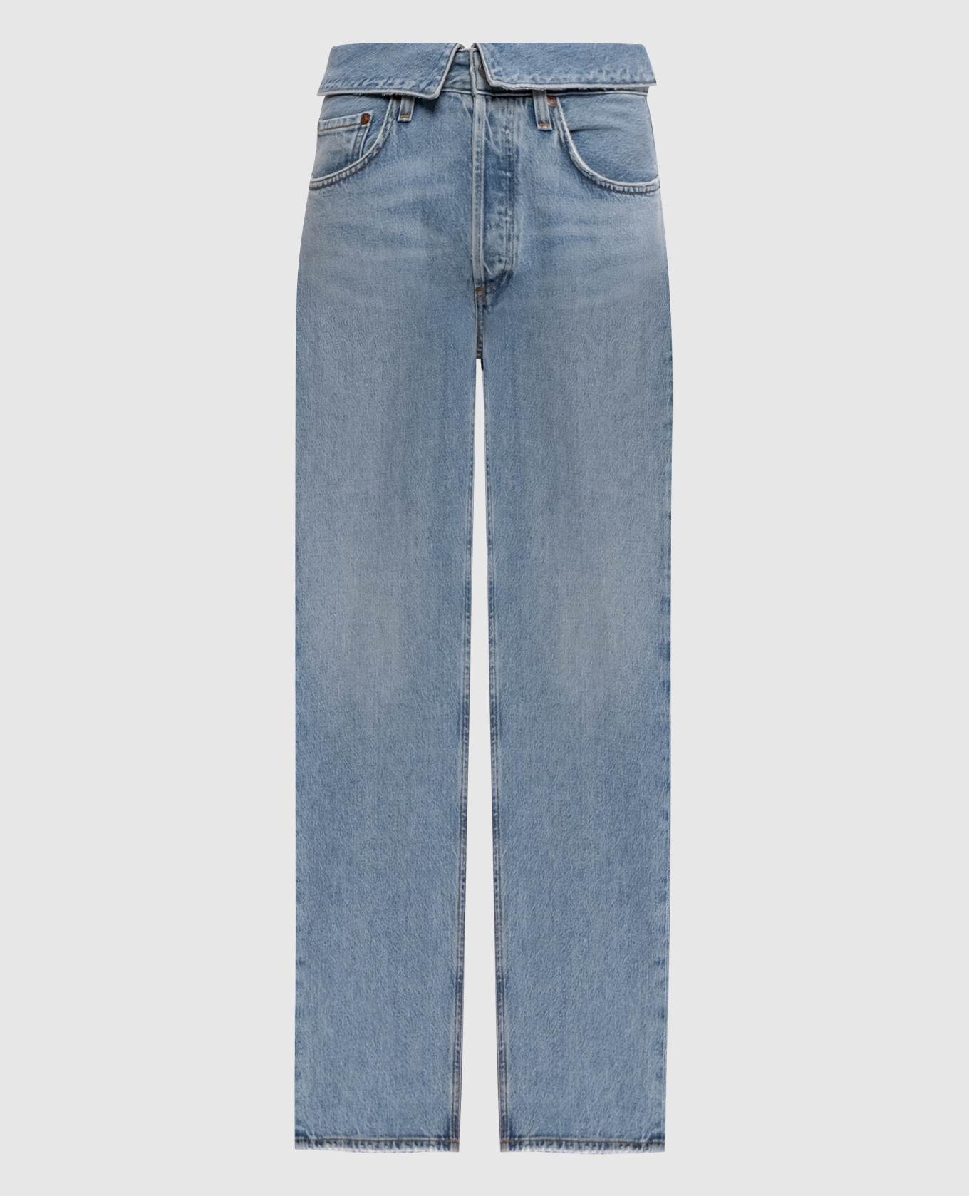 

Blue jeans with a worn effect AGOLDE, Light blue