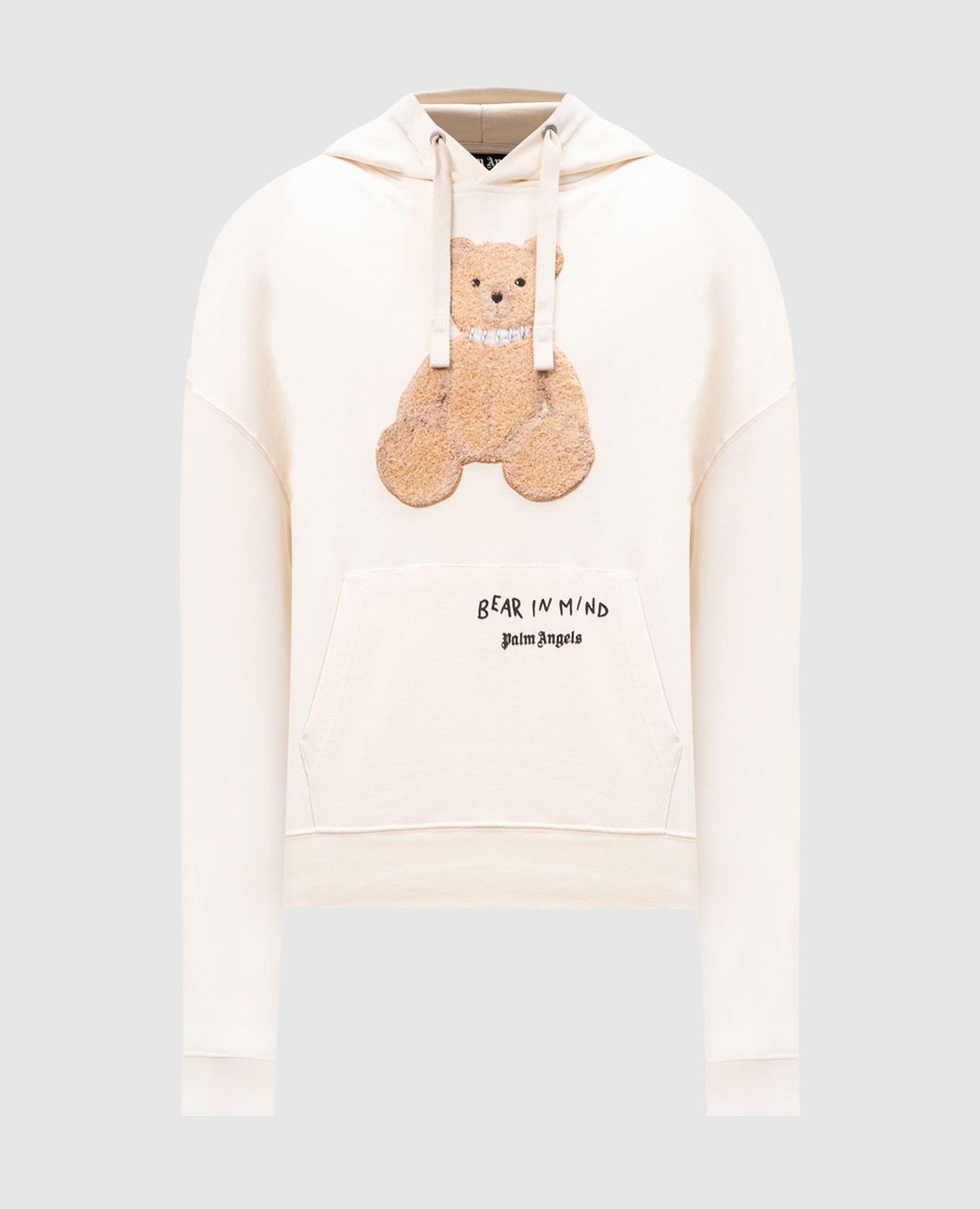 

Bear in Mind beige appliqué hoodie Palm Angels