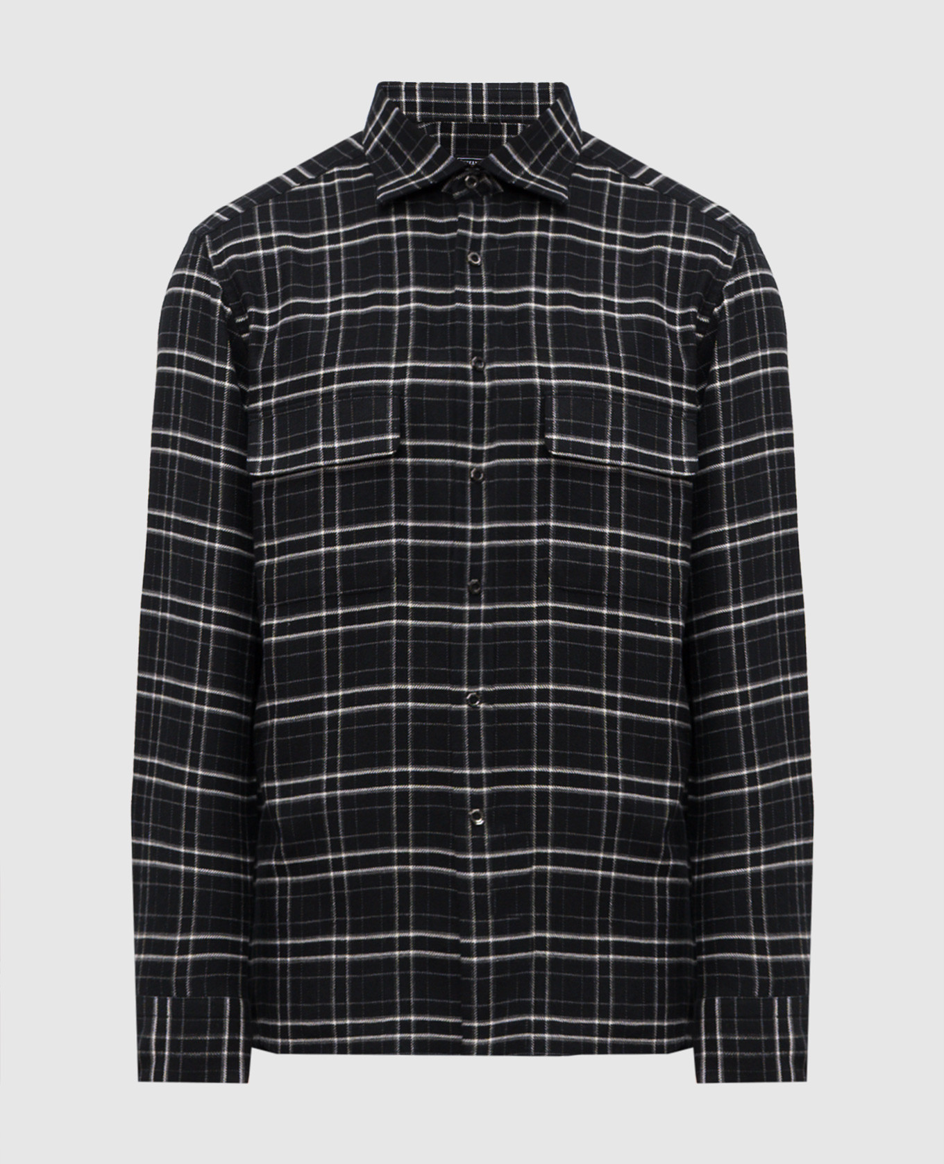Black checkered shirt Stefano Ricci