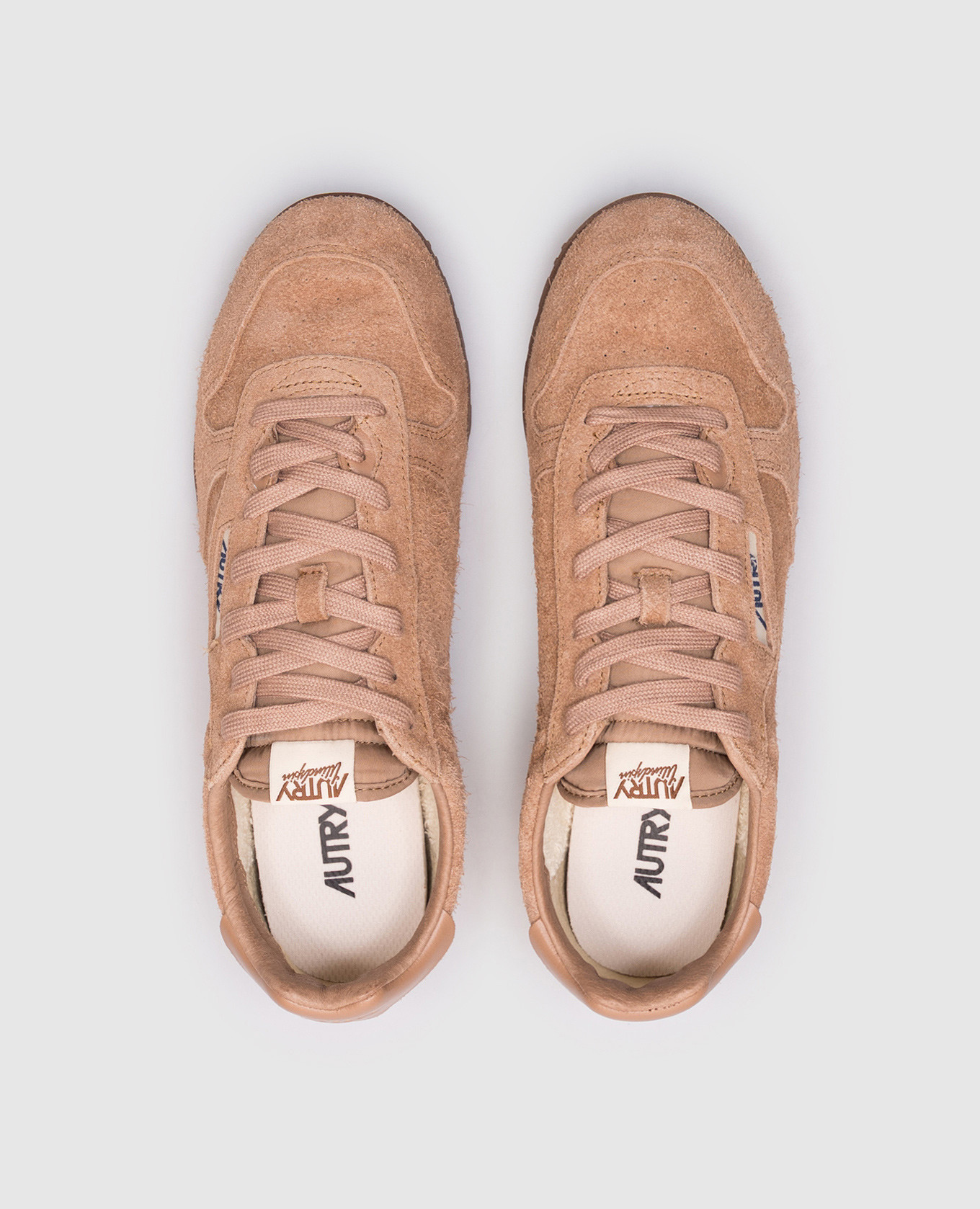 

Brown suede WINDSPIN sneakers with logo AUTRY