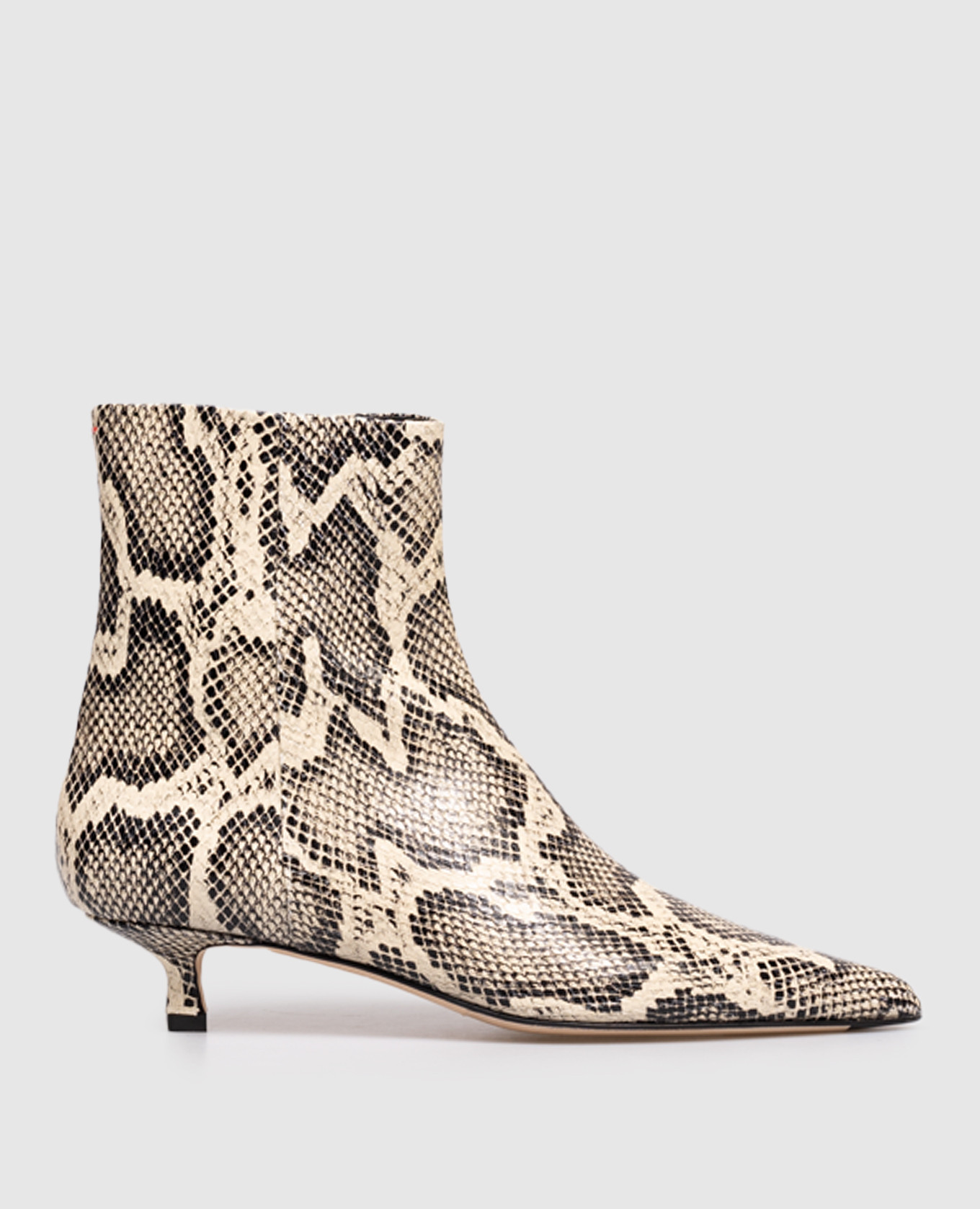 

Sofie leather ankle boots with reptile-like embossing Aeyde, White