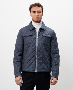 Enrico Mandelli Blue woolen jacket A9T7255435