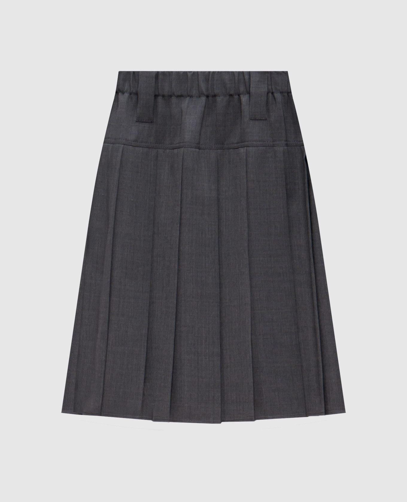 

Gray pleated skirt with wool Brunello Cucinelli, Grey