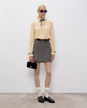 Valentino Beige silk blouse 7B3AB7U521B