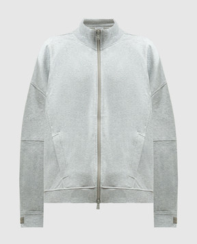 Brunello Cucinelli Gray sports jacket with monil chain MH827EP316