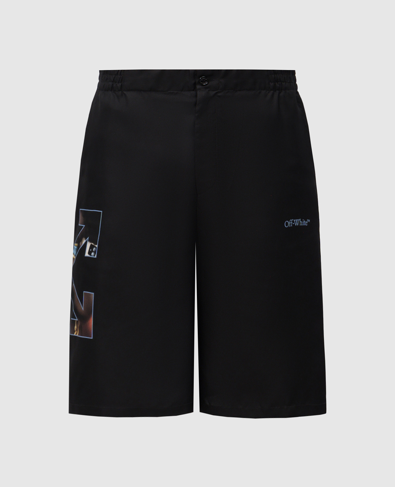 

Black shorts with Barber Arrow logo print Off-White