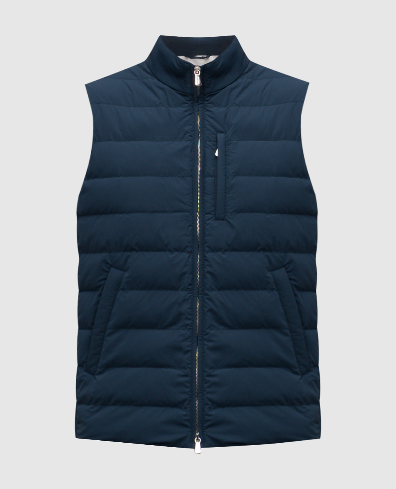 Blue quilted vest Enrico Mandelli