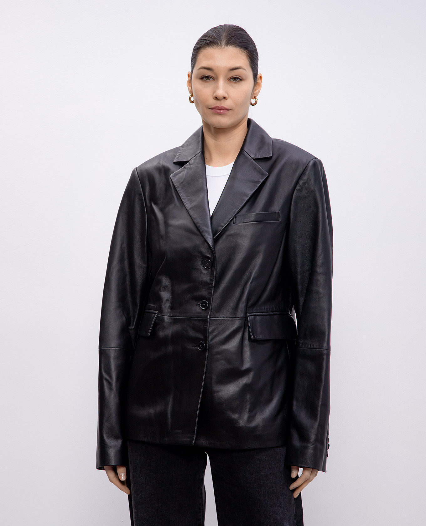 

ALDO black leather jacket Lou Lou Studio