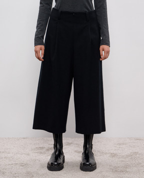 Intoca Black wool culottes 252SAXTRS1004