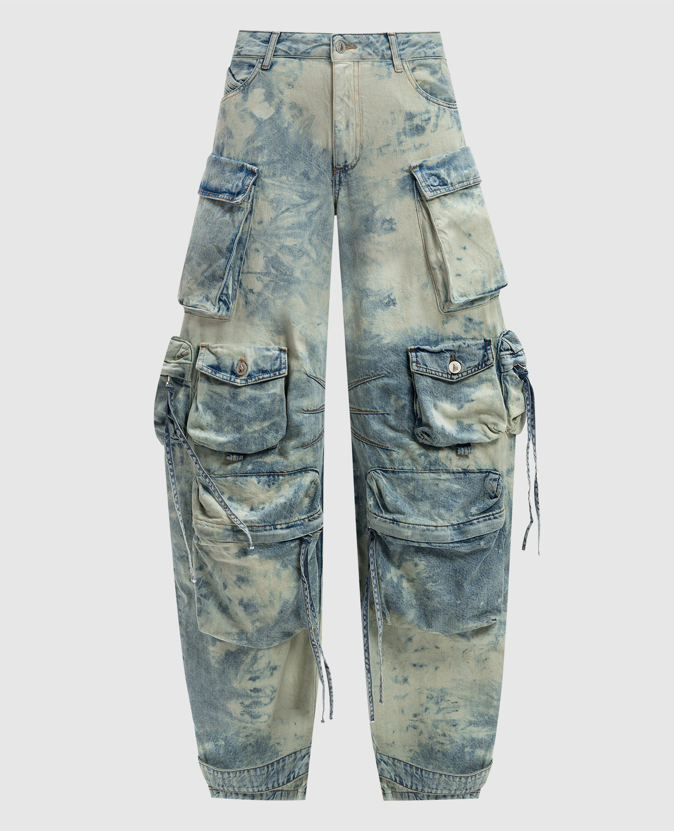 

Fern cargo jeans in blue with a bleach effect The Attico, Light blue