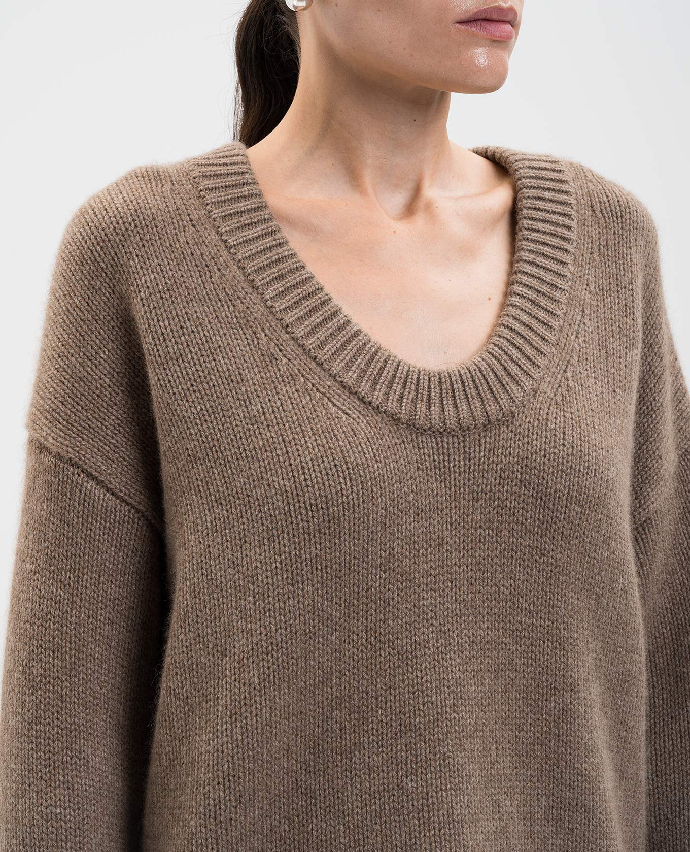 

Brown DERRY cashmere sweater Loulou de Saison