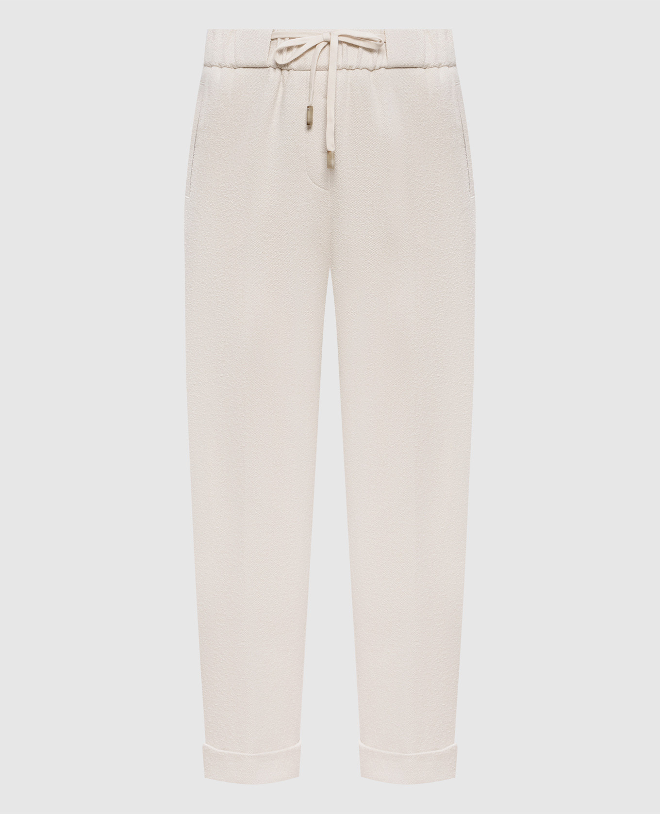 

Beige pants with monil chain Peserico