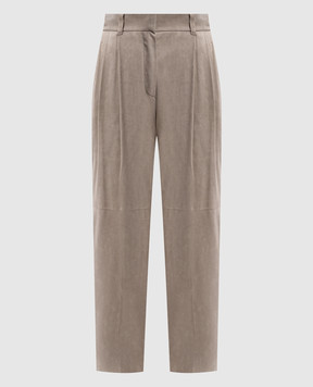 Brunello Cucinelli High rise suede trousers M0PCLP7614