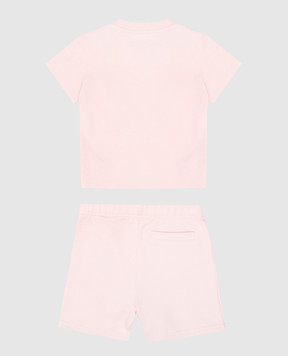 Palm Angels Children's pink suit with logo print PG2X012S25JER001
