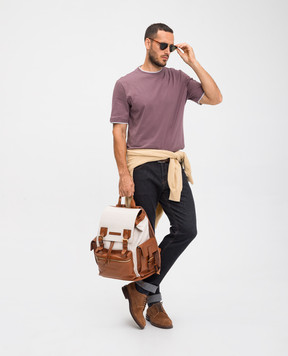 Brunello Cucinelli Burgundy T-shirt M0B137427