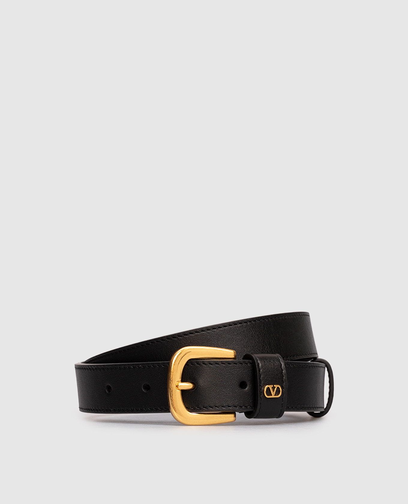 

Black leather belt Valentino