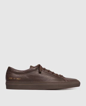 Common Project Brown leather Achilles sneakers 2506
