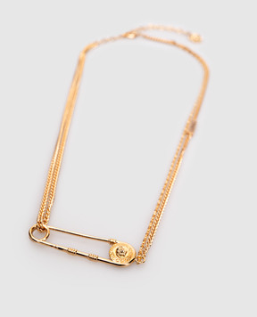 Versace Gold chain with branded pin 10202561A00620